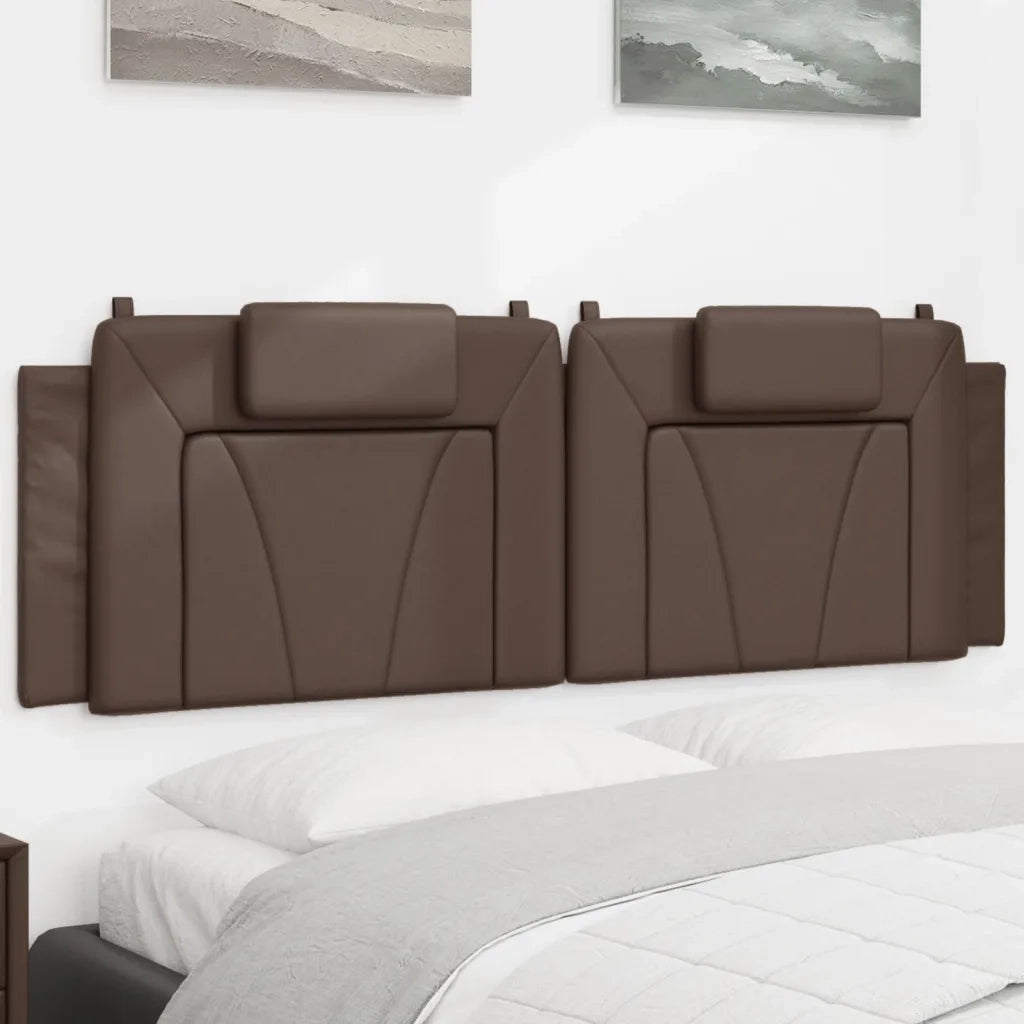 Cuscino Testiera Viana Marrone 160 cm in Similpelle CFW8386907