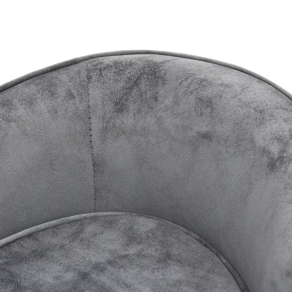 Divano per Cani-Sofa per animali domestici-Divanetto Grigio 69x49x40 cm in Peluche