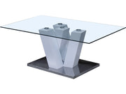Tavolo basso "Gaya" - 110 x 60 x 40 cm - Blanc laccato