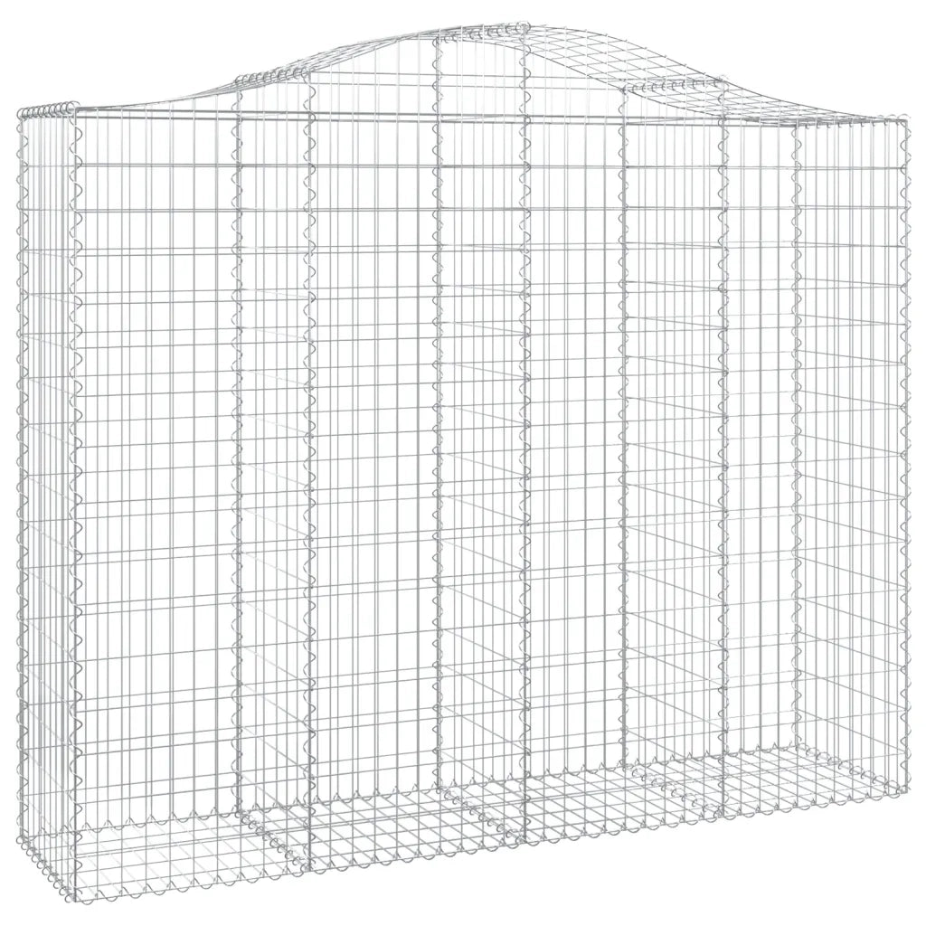 Cesti Gabbioni ad Arco 30 pz 200x50x160/180 cm Ferro Zincato 3145720