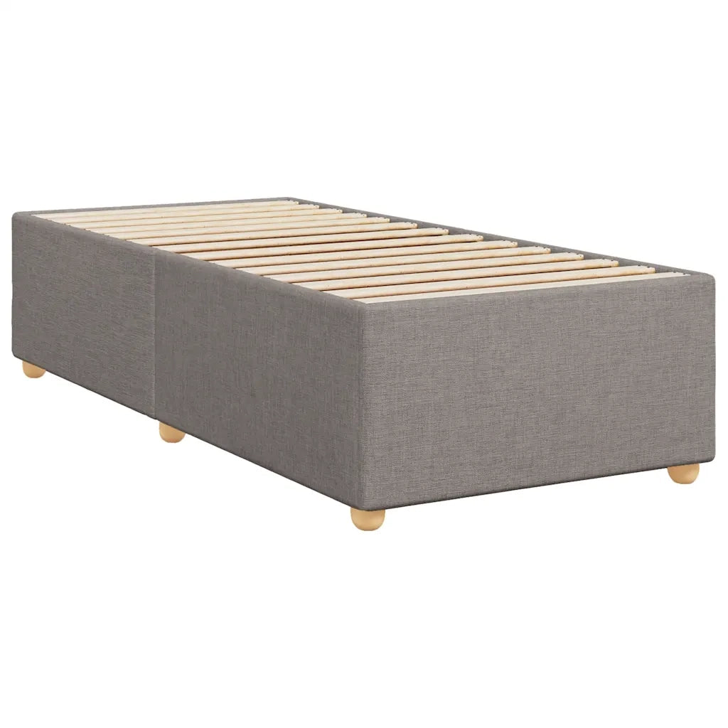 Giroletto a Molle con Materasso Tortora 90x190 cm in Tessuto 3286546