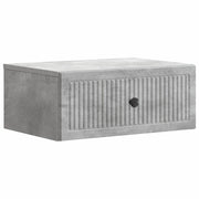 Armadio da Notte con cassetto Grigio Cemento 49 x 34,5 x 20 cm