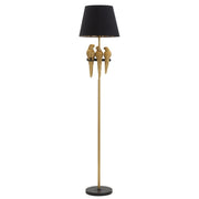 Lampada da Terra Pappagallo 4, Nero, Metallo, 37x37x164,5 cm
