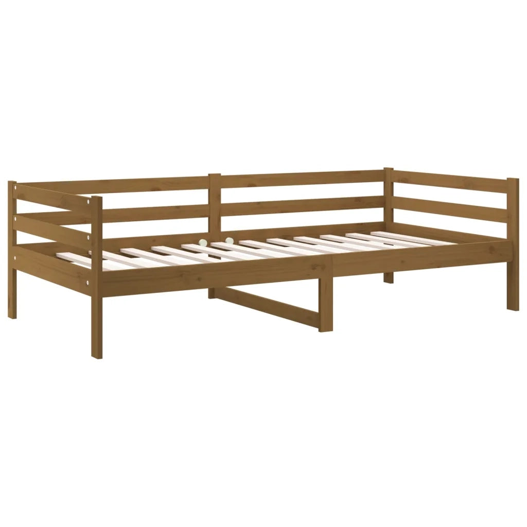 Dormeuse Miele 90x190 cm in Legno Massello di Pino cod mxl 60772