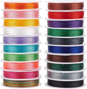 Nastro di cordino cinese 20 colori 200 m per gioielleria e artigianato - 04 mm