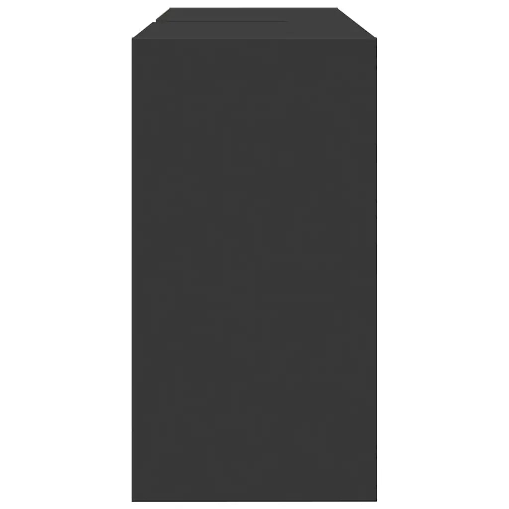 Mobile Lavabo-Armadietto da bagno Nero 90x29x55 cm in Truciolato