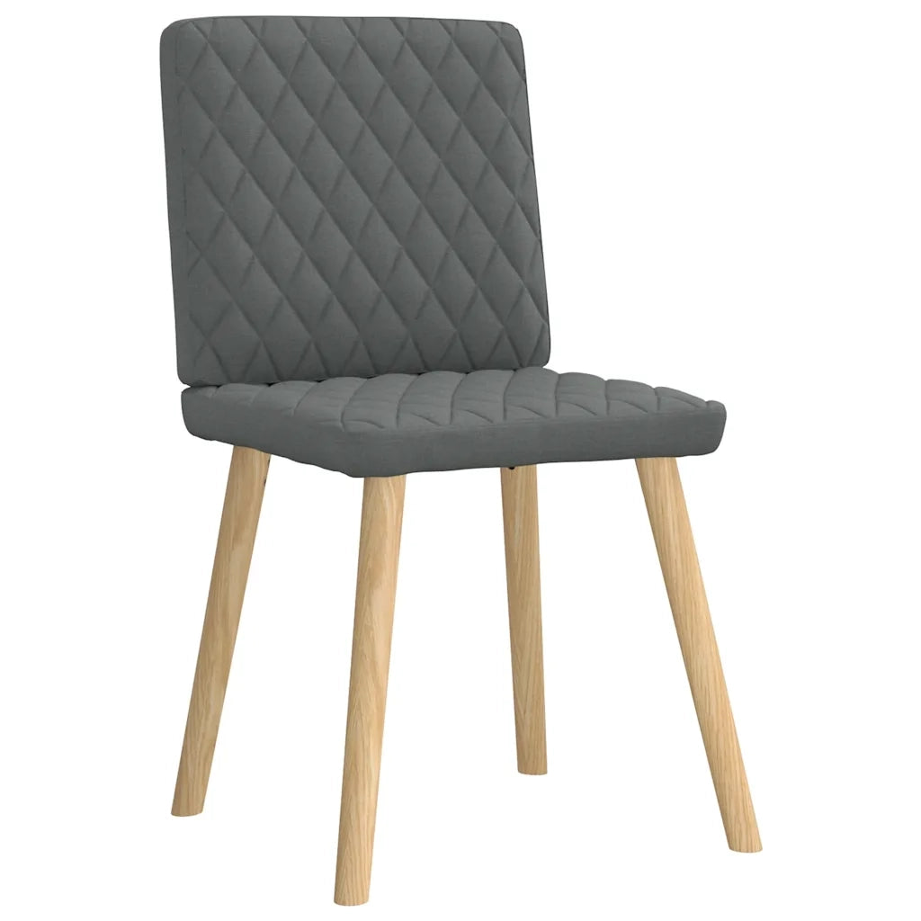 Sedie da Pranzo 6 pz Grigio Scuro in Tessuto 3315492