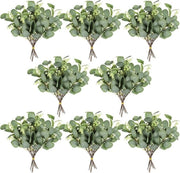 Steli di eucalipto - 48 pezzi di foglie artificiali - rami verdi - decorazione per matrimonio - bouquet di fiori - arredo per la casa