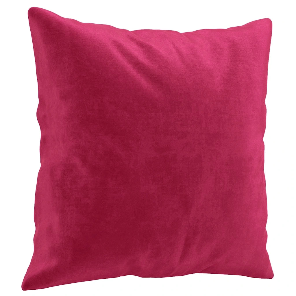 Set di Divani 3 pz con Cuscini Rosso Vino in Velluto