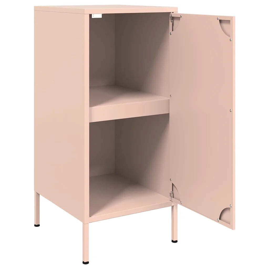 Credenze 2 pz | Madia | Buffet da pranzo | Armadio da pranzo Rosa 36x39x79 cm in Acciaio