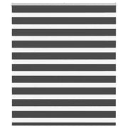 Tenda a Rullo Zebra Nero Larghezza Tessuto 115,9 cm Poliestere