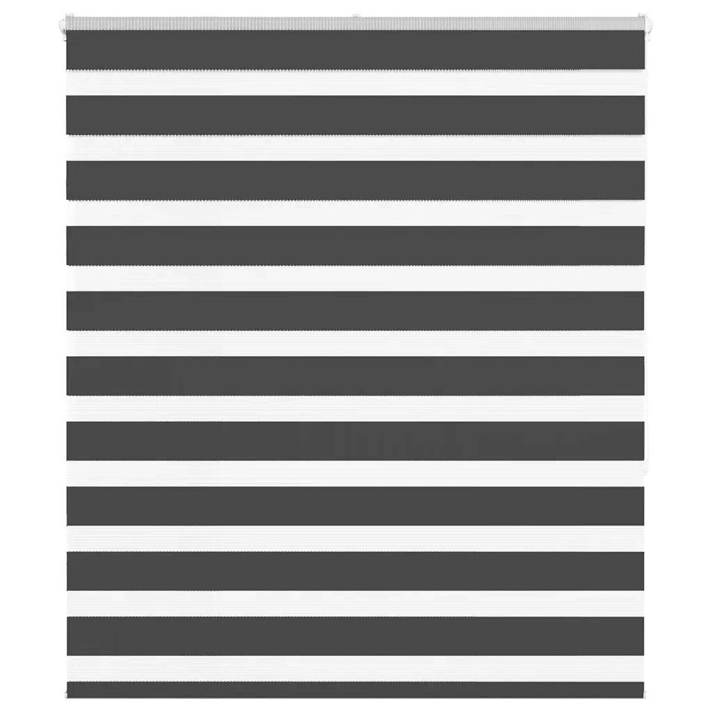 Tenda a Rullo Zebra Nero Larghezza Tessuto 115,9 cm Poliestere