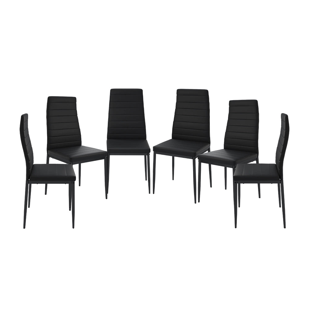 Vicco sedie Nero 42.5 x 48 cm Set di 6