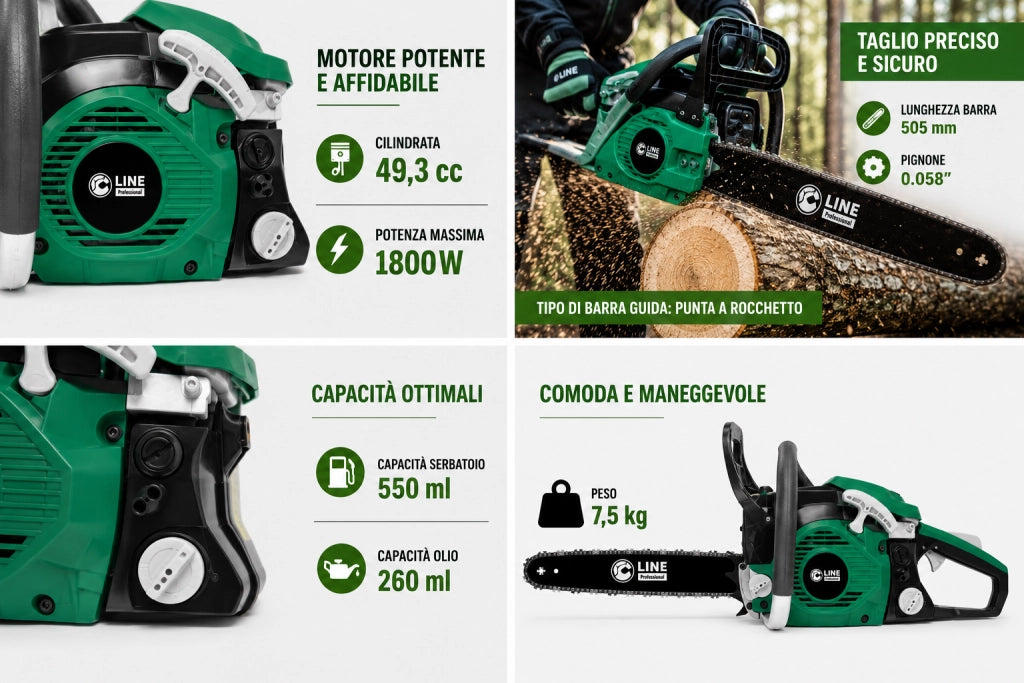 MOTOSEGA CC49,3 E-V 50CM CAT 0,325 058 TIMBERX-50P