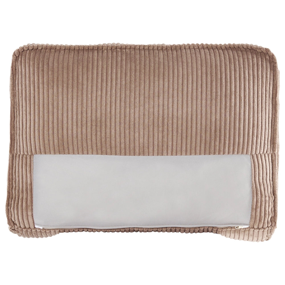 Poltrona in velluto a coste beige Soggiorno stile Moderno contemporaneo
