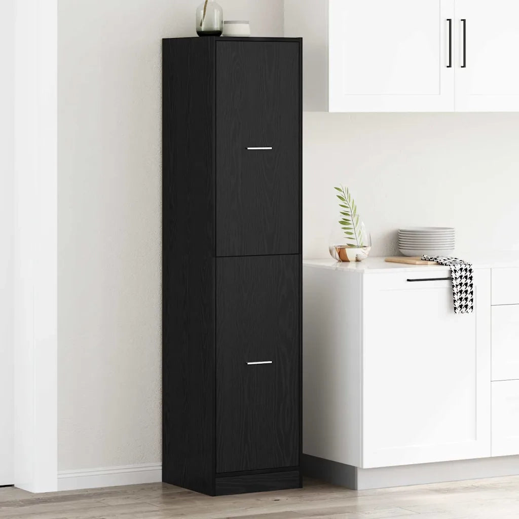 Armadio da Apoteca Rovere nero 40 x 41 x 174.5 cm 3365626