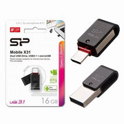 Trade Shop - Chiavetta Usb 16 Gb Usb3.1 Microusb Otg Doppia Per Smartphone Tablet Otgx31/16gb -