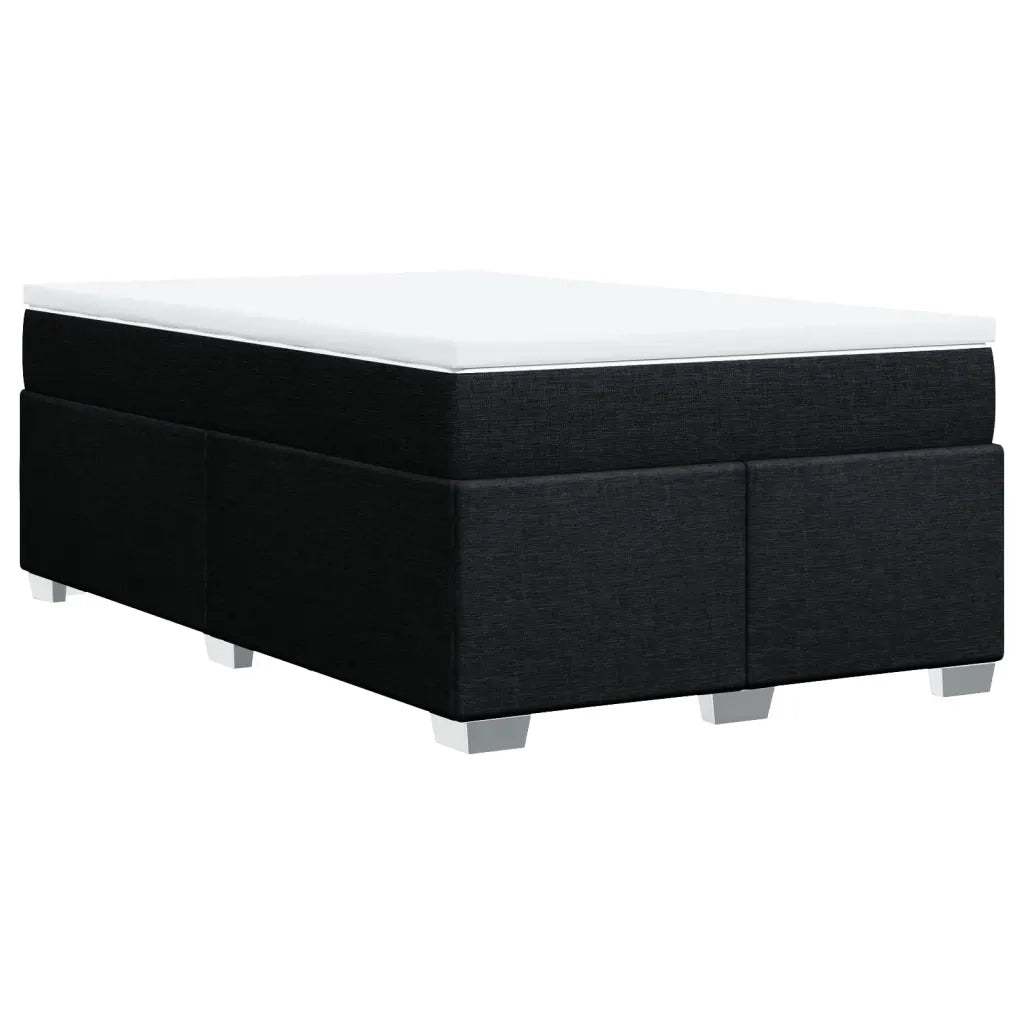 Giroletto a Molle con Materasso Nero 120x190 cm in Tessuto 3285118