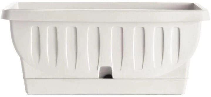 BAMA FIORIERA NATURA IN PLASTICA RETTANGOLARE 60 CM COLORE BIANCO