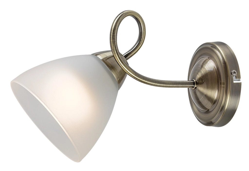 Applique classica Palomina Rabalux 1xE27 marrone bianco