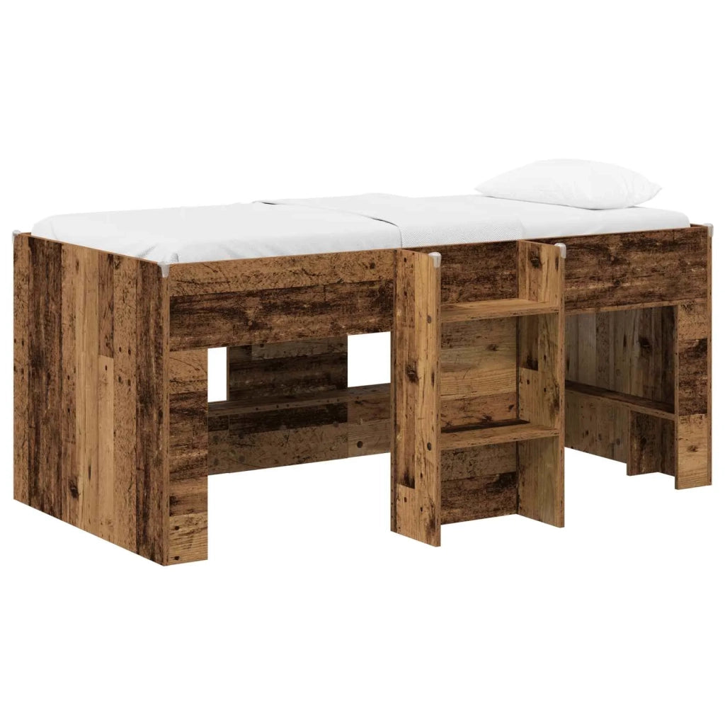 Letto Alto per Bambini 2 pcs Legno antico 163 x 101,1 x 68,5 cm 3422577