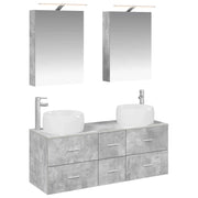 Set di mobili per il bagno 5 pcs Grigio Cemento 3407034