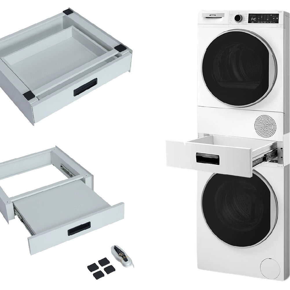 Supporto Universale per Lavatrice e Asciugatrice con Cassetto Estraibile - 100KG