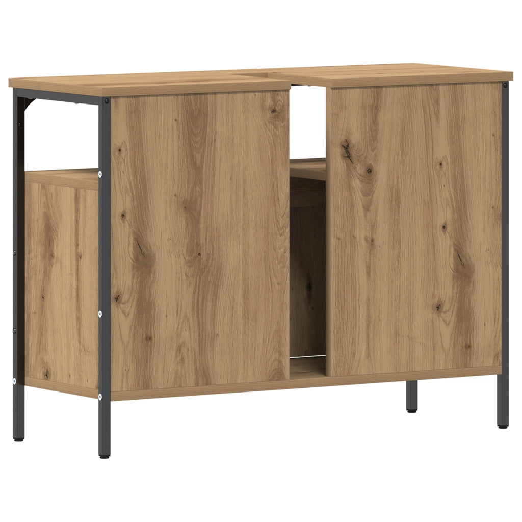 Mobile da bagno  in rovere artigianale 80x30x60 cm in legno ingegnerizzato