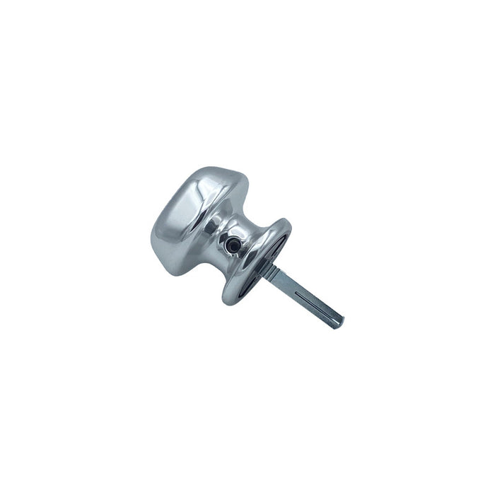 Maniglia su rosetta tonda SAGUATTI  231/60AQ in alluminio argento lucido