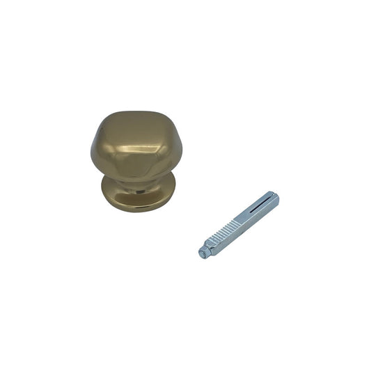 Maniglia su rosetta tonda SAGUATTI  231/60CQ in alluminio bronzo lucido