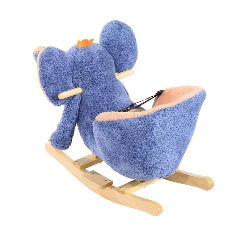 ELEFANTE A DONDOLO PER BAMBINI A FORMA DI ELEFANTE BLU
