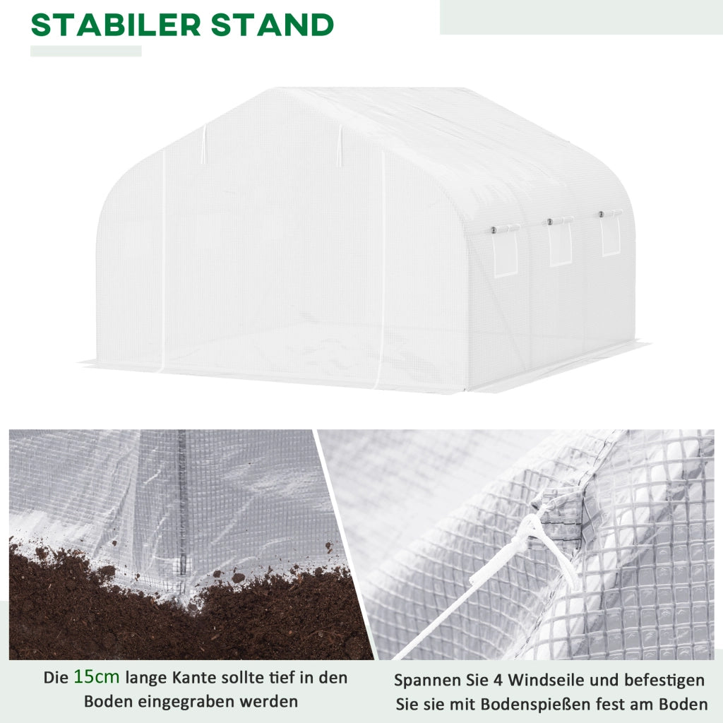 SERRA TUNNEL 445x299x205 cm in metallo bianco