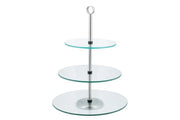 Kinghoff KH-4016 Elegante alzata per torta in vetro a tre livelli