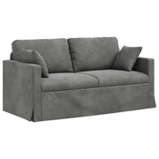 Divano | Divano da soggiorno | Sofa Grigio scuro 158 x 78 x 80 cm Velluto