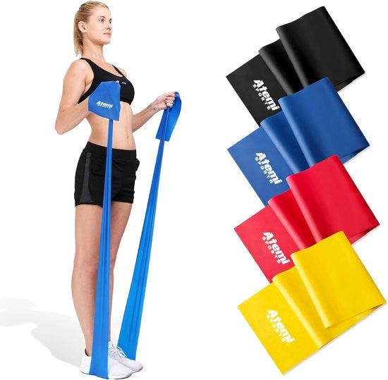 Cinturini di allenamento singoli o set da 1,2 m/2 m cinturino di resistenza per fisioterapia e fitness Lunghe corde di allenamento per signore e signori | Cinturino di allenamento per ginnastica