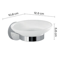 Portasapone da muro in acciaio inox e Cromall 2311 Gedy serie EROS Cromato