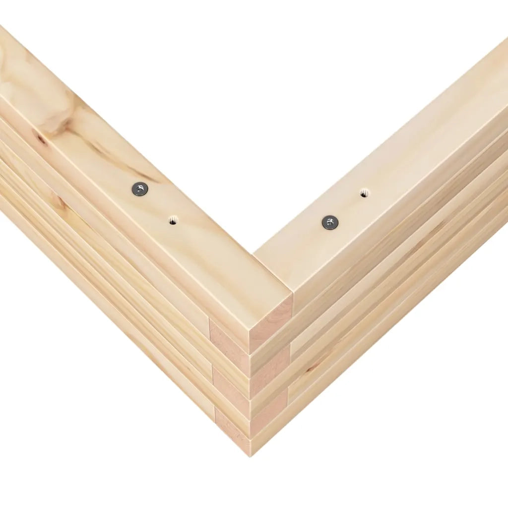 Fioriera da Giardino 90x90x23 cm in Legno Massello di Pino 847203