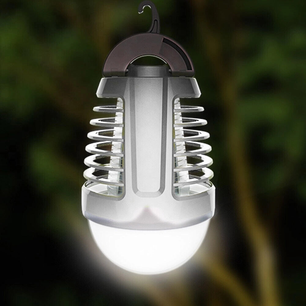 Zanzariera Elettrica Torcia Lampad LED Campeggio Anti Zanzare Batteria Litio USB
