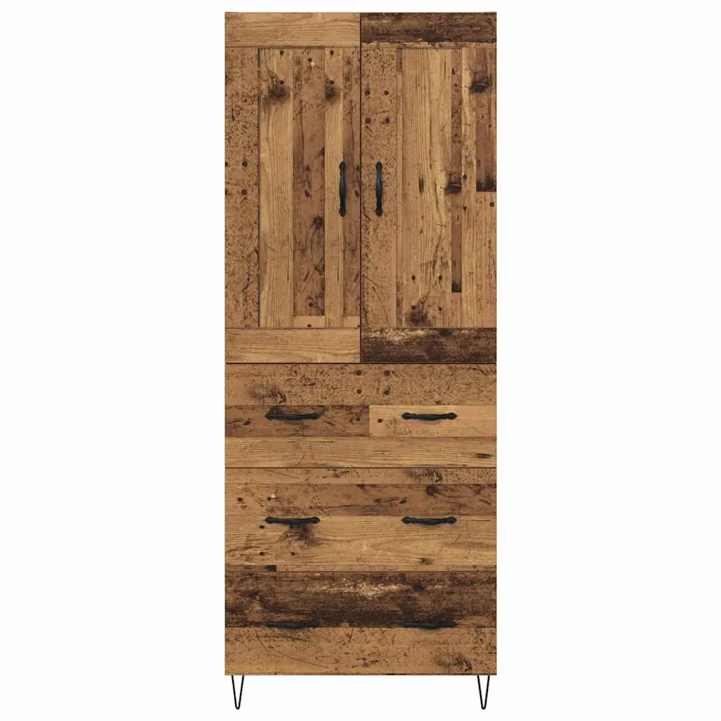 Credenza-Buffet-Armadio da cucina Legno vecchio 69,5 x 34 x 180 cm Legno multistrato 848851