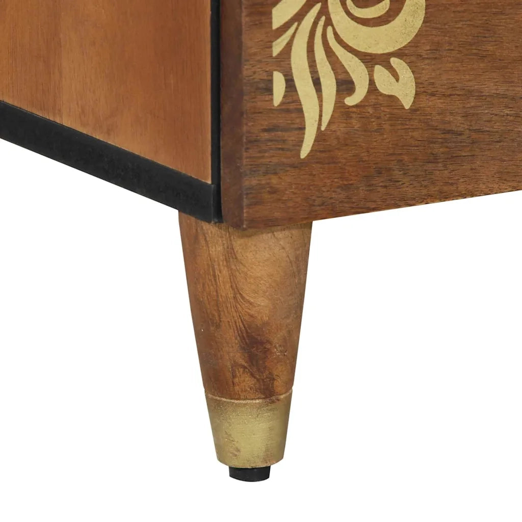 Armadio da Notte con cassetto Marrone miele 50 x 33 x 62 cm 4018745