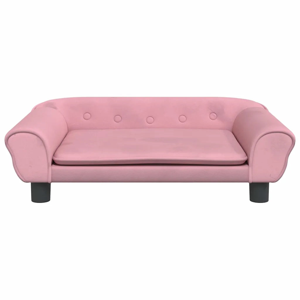 Lettino per Cani Rosa 70x48x22 cm in Velluto CFW5723275