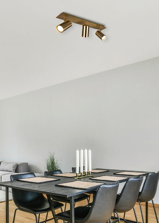 Spot da Interno a Led in Metallo Ottone Antico