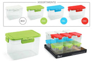 1 Pezzo Frigobox Contenitore Rettangolare My Home 150cl 17 x 11,7 x 10,9 cm 4 Colori
