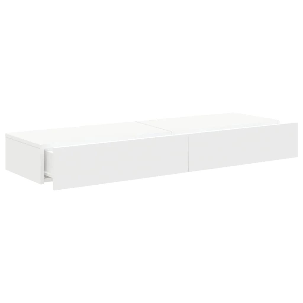 Mobile TV multimediale mensola TV credenza mobile TV per sala da pranzo soggiorno camera da letto con illuminazione a LED 2 pezzi 60 x 35 x 15,5 cm bianco 02_0028889
