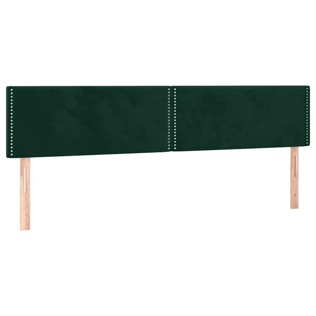 Giroletto a Molle con Materasso Verde Scuro 180x200 cm Velluto 3141260