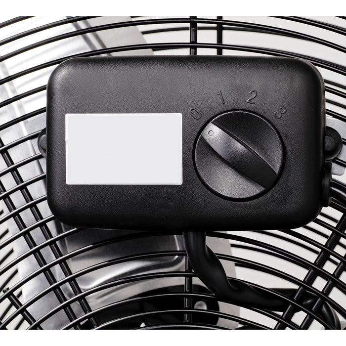 Ventilatore industriale da pavimento  con ruote Nero 180 W Ø 70 cm