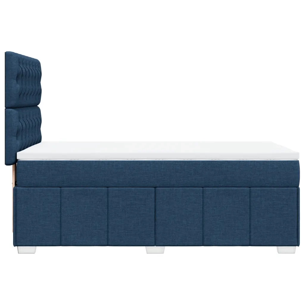 Giroletto a Molle con Materasso Blu 80x200 cm inTessuto