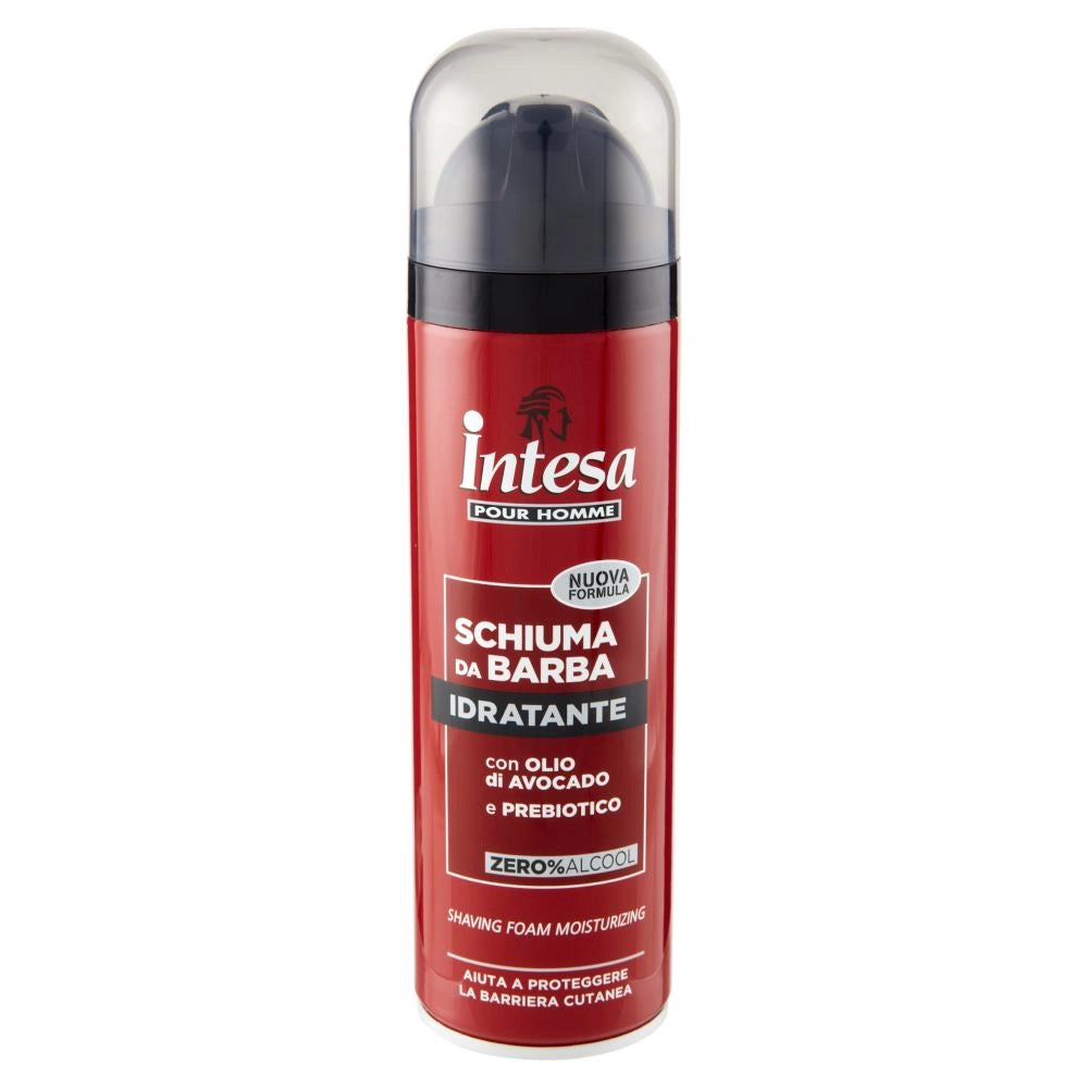 SET 12 PZ INTESA SCHIUMA DA BARBA IDRATANTE 300ML CON OLIO DI AVOCADO E PREBIOT
