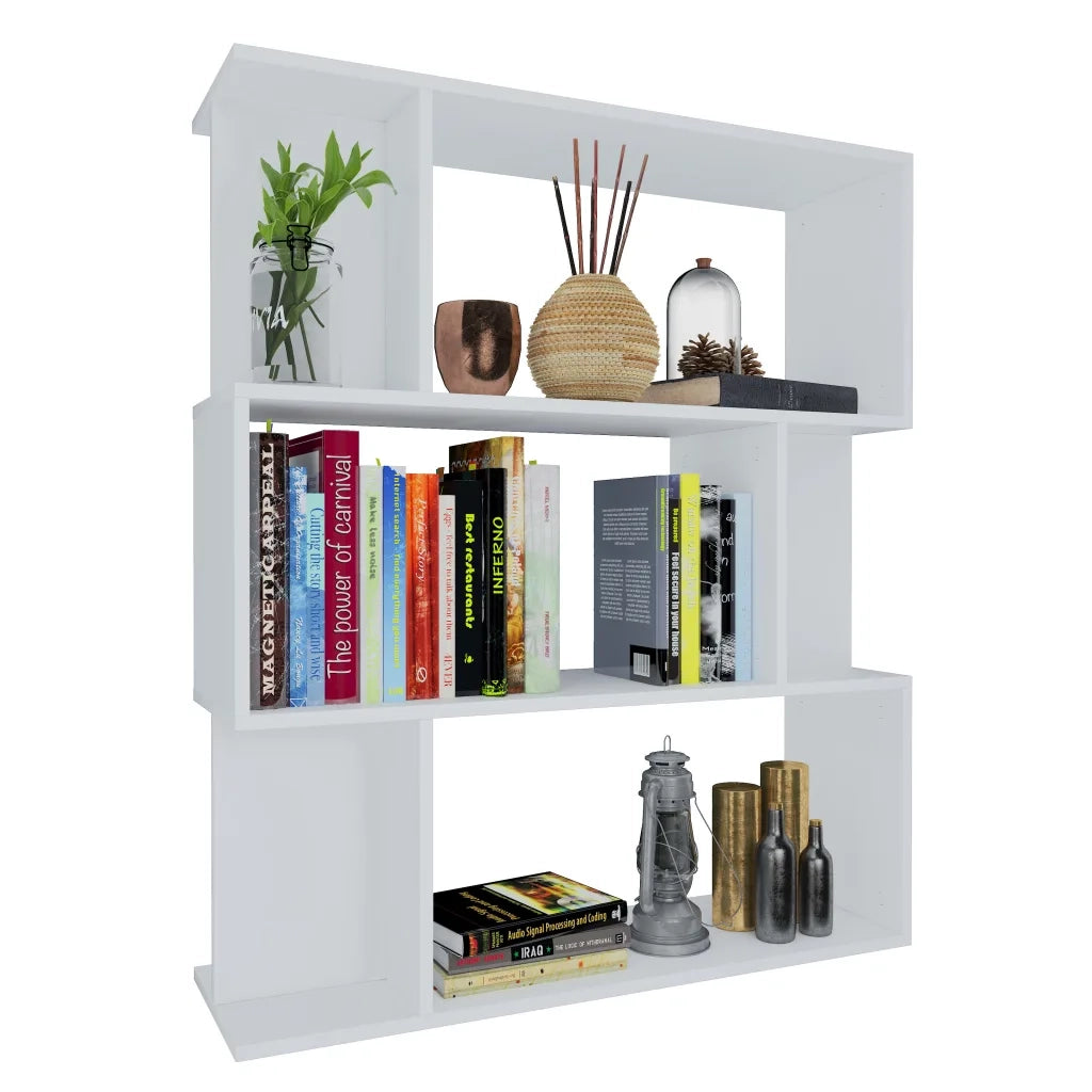 Libreria/Divisorio Bianco 80x24x96 cm in Legno Ingegnerizzato 800081