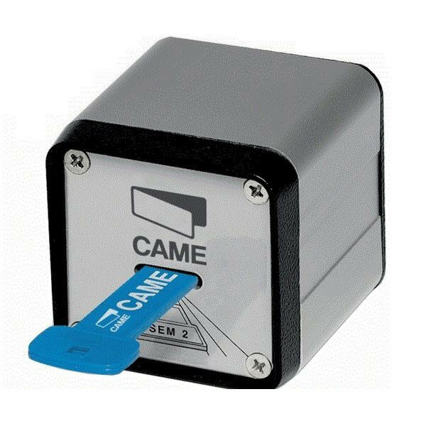 SELETTORE A CHIAVE MAGNETICA DA ESTERNO CON CUSTODIA IN ALLUMINIO CAME SEM-2